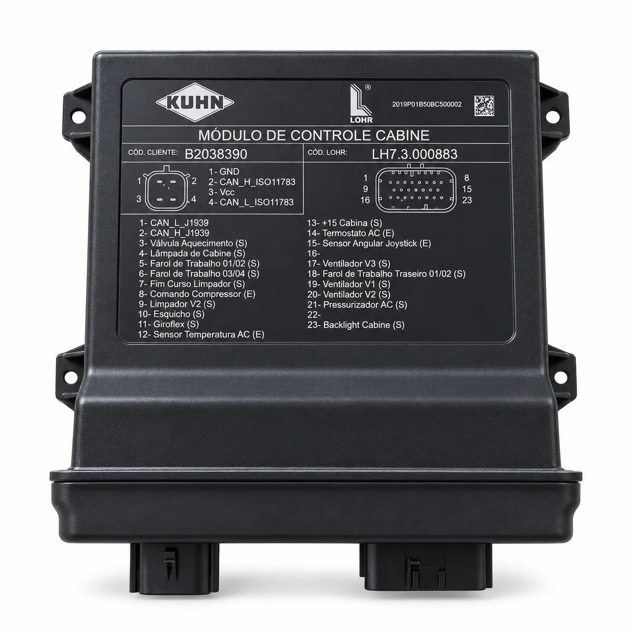 MODULO CONTROLE CABINE 12VDC - Código B2038390 na Concessionária Agriplan RS